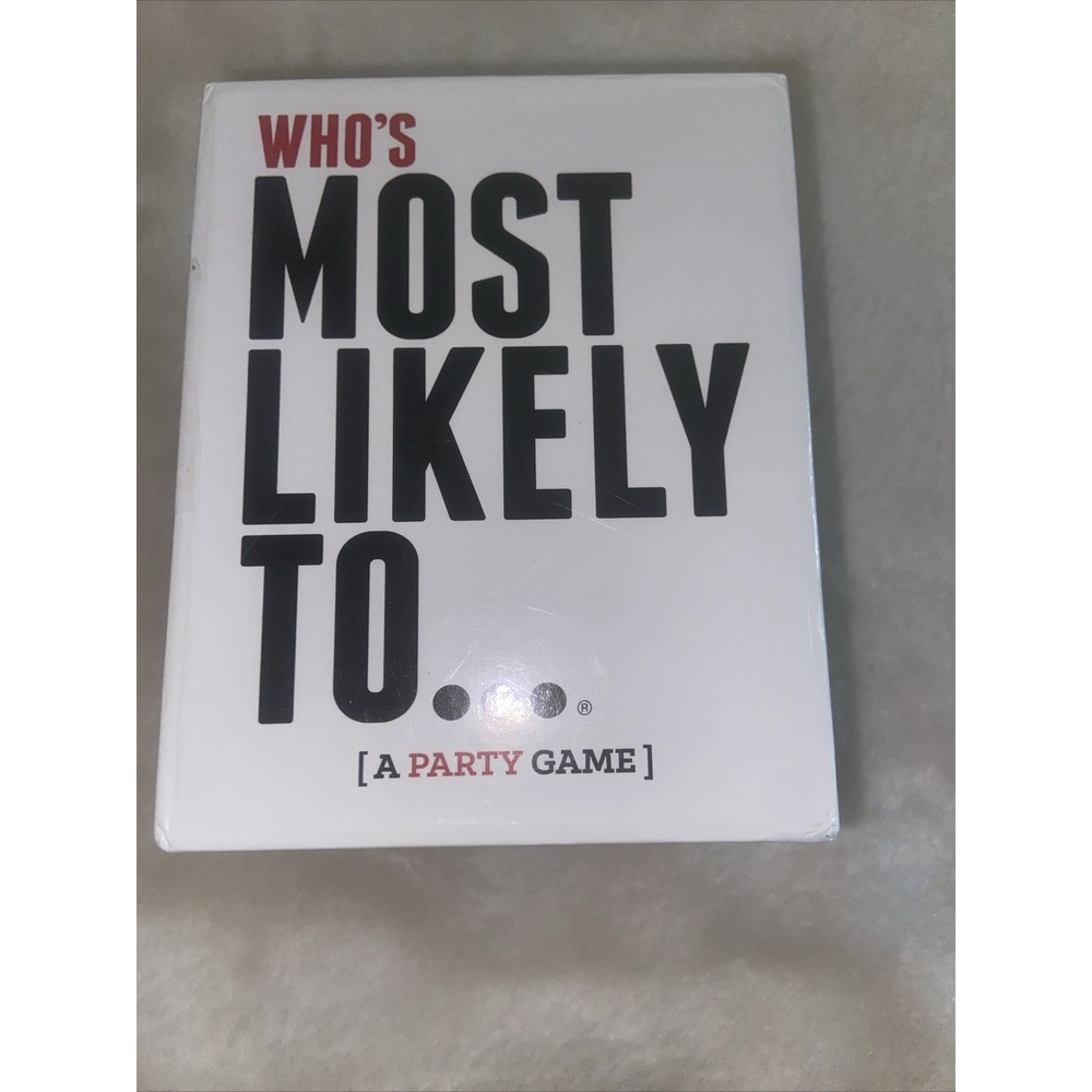 Who's Most Likely To... A Party Game, 250 Cards, Group Question Game, New Sealed